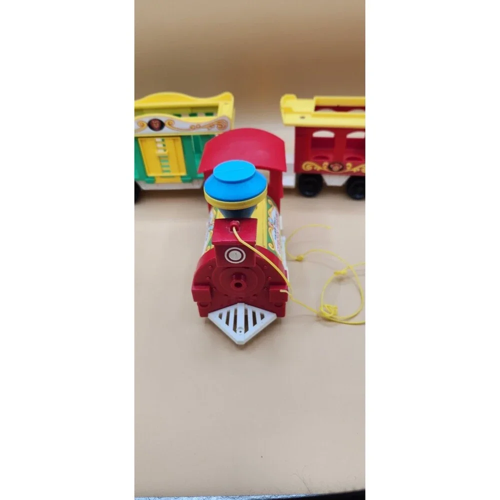 Vintage 1973 Fisher Price Little People Play Family Circus Train 991